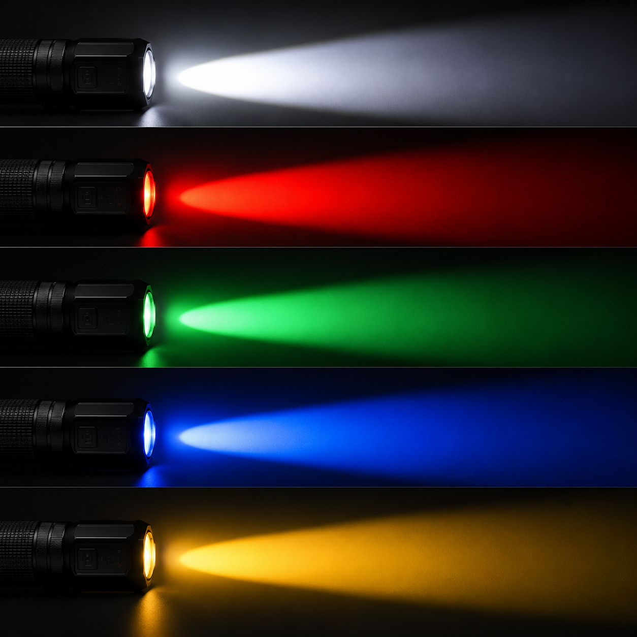 Ліхтарик акумуляторний BL CB-2506 PowerBank, 5 кольорів світла - Зображення 3