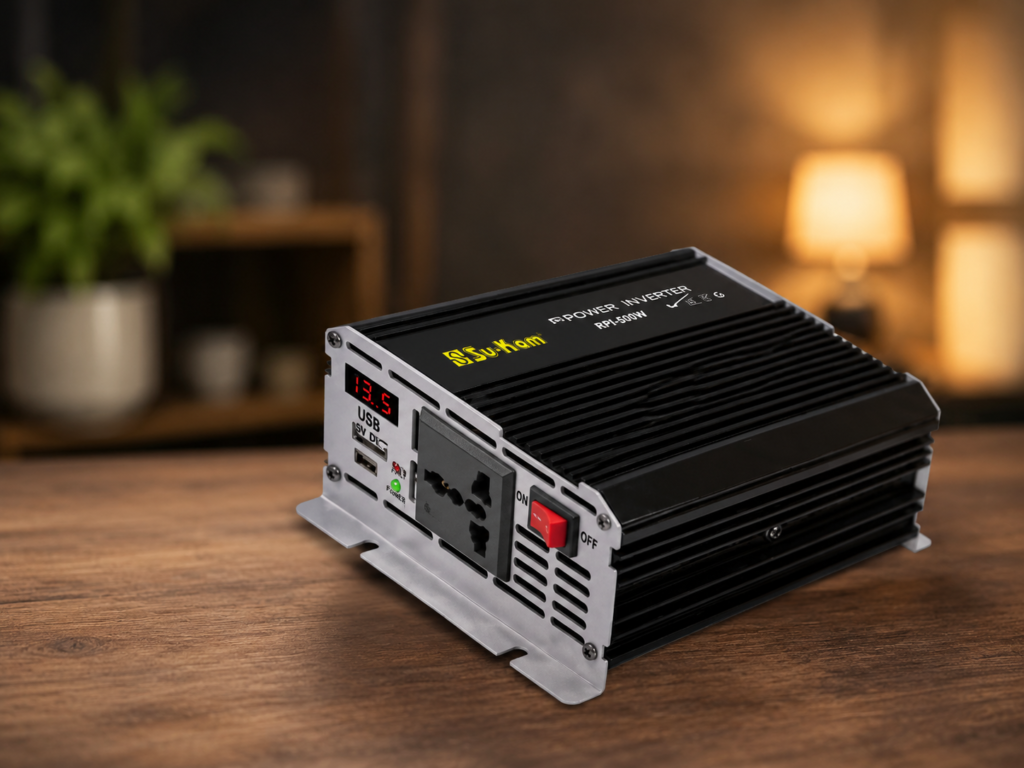 Перетворювач AC / DC RPI 500W SU-KAM / Перетворювач напруги з вольтметром / Автомобільний інвертор 12-220 В