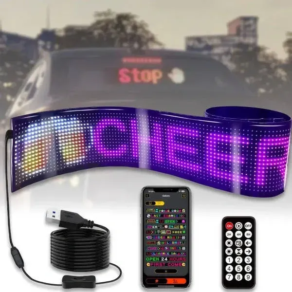 Гнучка LED-панель ART-0567 Wi-Fi RGB 120 × 595 мм - Зображення 5