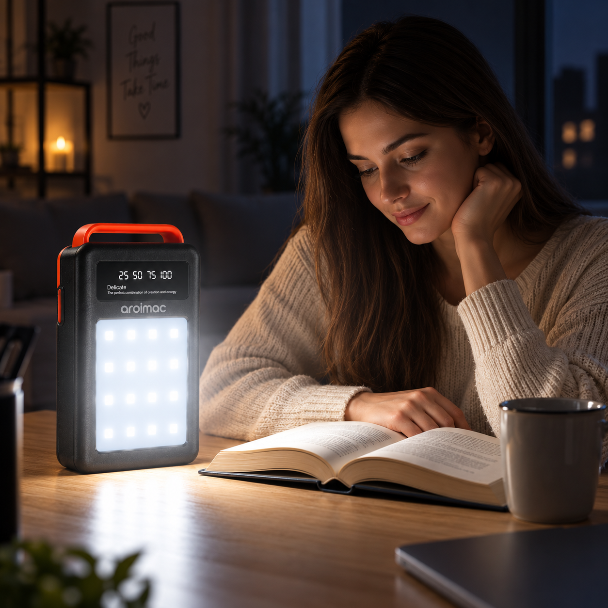 Павербанк Aroimac 80000 mAh (56-68) / PowerBank з LED-ліхтарем та цифровим індикатором заряду - Зображення 2