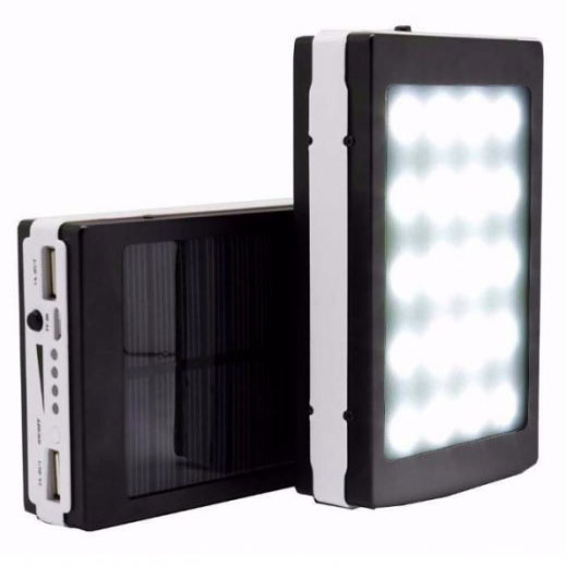 Павербанк Solar 90000 mAh із сонячною панеллю та LED-ліхтарем