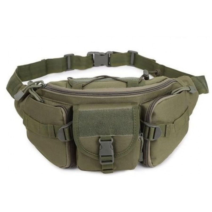 Тактична поясна сумка D06 5 л MOLLE, зелена
