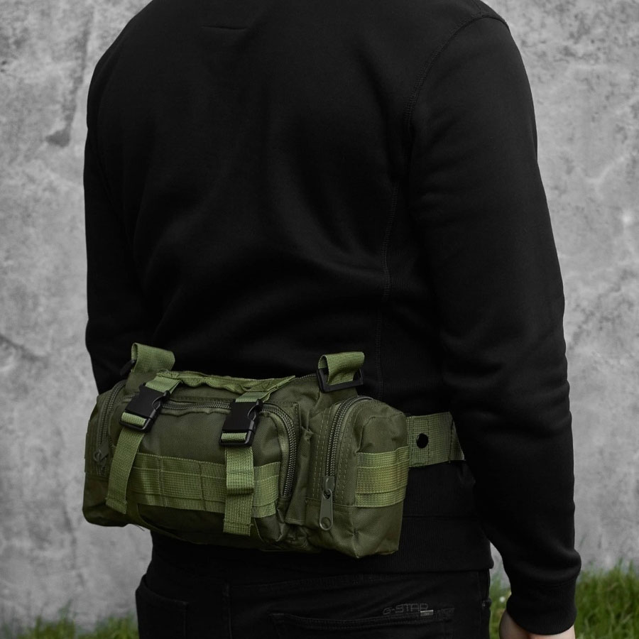 Тактична сумка-підсумок 5 л Cordura 1000D, хакі - Зображення 4
