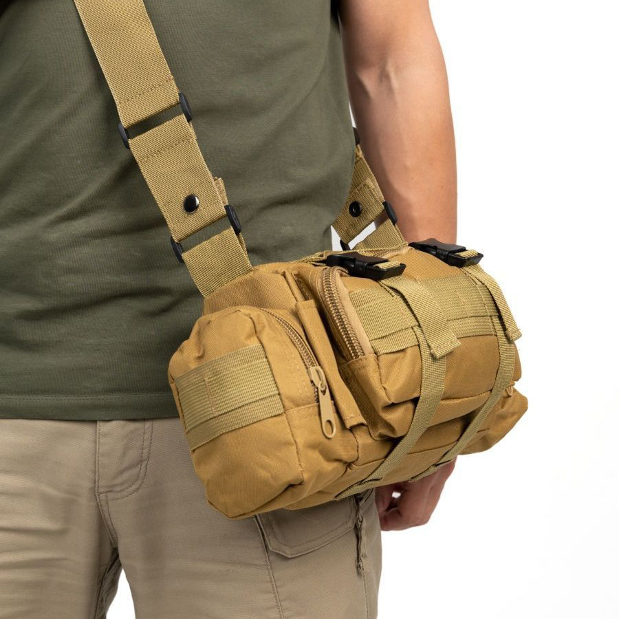 Тактична сумка-підсумок 5 л Cordura 1000D, койот - Зображення 3